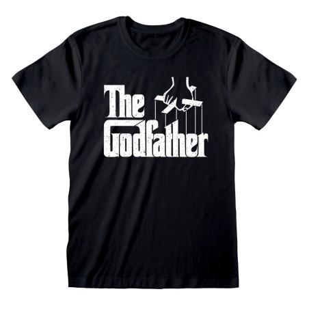 Camiseta de Manga Corta The Godfather Logo Negro Unisex