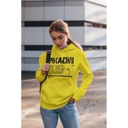 Sudadera con Capucha Unisex Pokémon Picachu Line Art Amarillo