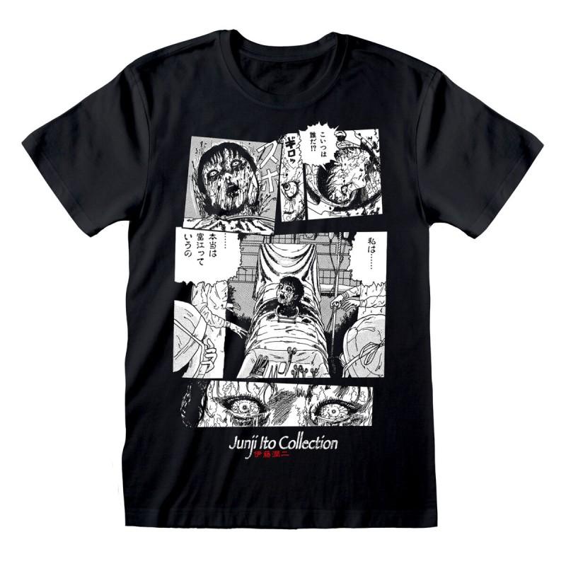 Camiseta de Manga Corta Junji Ito Surgery Negro Unisex