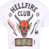 Camiseta de Manga Corta Stranger Things Helfire Club Blanco Unisex