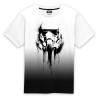 Camiseta de Manga Corta Star Wars Stormrooper Ink Blanco Negro Unisex