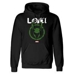 Sudadera con Capucha Unisex Marvel Distressed Logo Negro