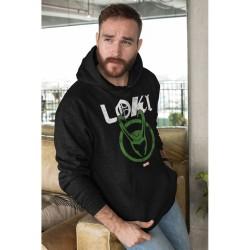 Sudadera con Capucha Unisex Marvel Distressed Logo Negro