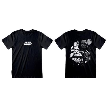 Camiseta de Manga Corta Star Wars Collage Negro Unisex