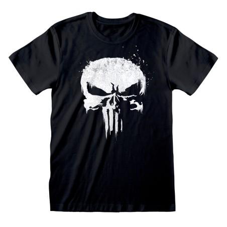 Camiseta de Manga Corta Marvel Logo Negro Unisex