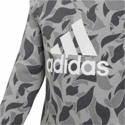 Sudadera sin Capucha Niña Adidas ID Crew Gris Gris claro