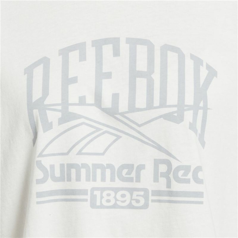 Camiseta de Manga Corta Mujer Reebok Graphic Logo Blanco