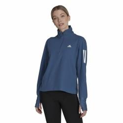 Camiseta de Manga Larga de Mujer Adidas Own the Run 1/2 Zip Añil