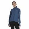 Camiseta de Manga Larga de Mujer Adidas Own the Run 1/2 Zip Añil