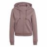 Sudadera con Capucha y Cremallera Mujer Adidas ALL SZN Fleece Café