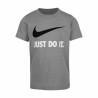 Camiseta de Manga Corta Infantil Nike NKB Swoosh Gris oscuro