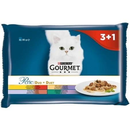 Comida para gato Purina   Pollo Ternera Cordero Pato Jabalí Conejo 4 x 85 g