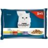 Comida para gato Purina   Pollo Ternera Cordero Pato Jabalí Conejo 4 x 85 g