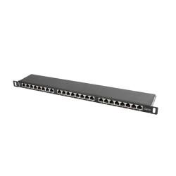 Patch Panel 24 Puertos UTP Categoría 5e Lanberg PPS5-0024-B