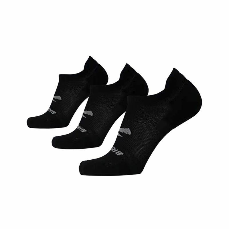 Calcetines Tobilleros Brooks Run-In No Show 3 pares Negro Unisex