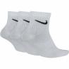 Calcetines Deportivos Nike Everyday Lightweight 3 pares Blanco