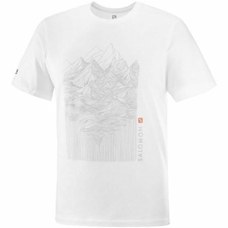 Camiseta de Manga Corta Hombre Salomon Outlife Blanco