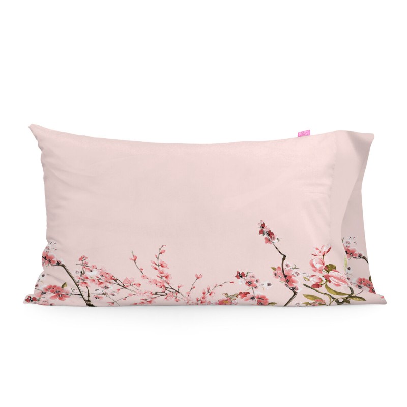 Funda de almohada HappyFriday Chinoiserie rose Multicolor 50 x 75 cm (2 Unidades)