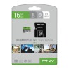 Tarjeta de Memoria Micro SD con Adaptador PNY P-SDU16GU185GW-GE Elite C10 16 GB