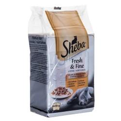 Comida para gato Sheba Fresh & Fine Pollo Pavo Aves 300 g