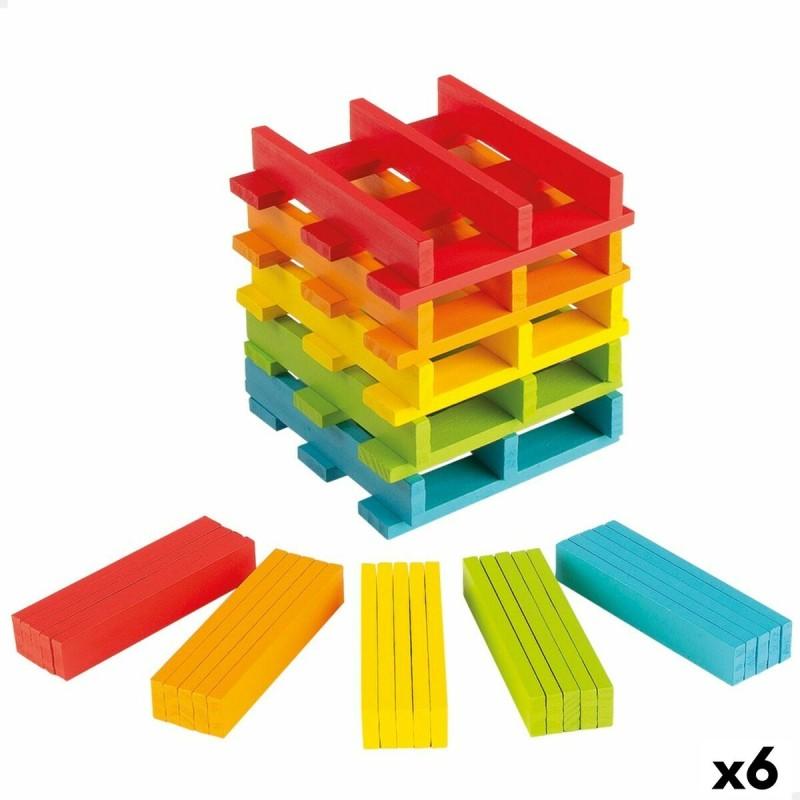 Juego de Construcción Woomax 100 Piezas 10 x 0,5 x 1,8 cm (6 Unidades)