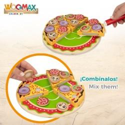 Juego de Madera Woomax Pizza 27 Piezas (6 Unidades)