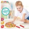 Juego de Madera Woomax Pizza 27 Piezas (6 Unidades)