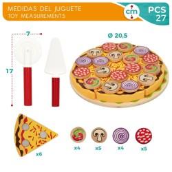 Juego de Madera Woomax Pizza 27 Piezas (6 Unidades)