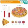 Juego de Madera Woomax Pizza 27 Piezas (6 Unidades)