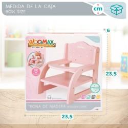 Silla para Muñecas Woomax 16,5 x 21 x 20 cm Rosa 6 Unidades