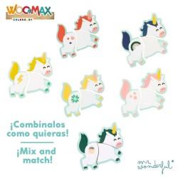 Puzzle Infantil de Madera Mr. Wonderful Unicornio + 3 Años 3 Piezas (12 Unidades)