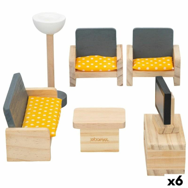 Comedor para casa de muñecas Woomax (6 Unidades)