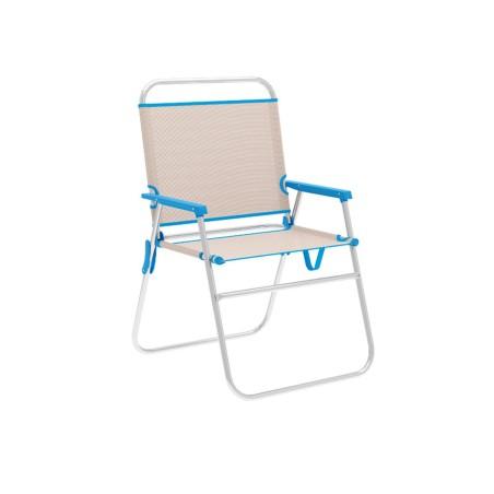 Silla Plegable Marbueno Azul Beige 52 x 80 x 56 cm