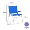 Silla Plegable Marbueno Azul 52 x 80 x 56 cm