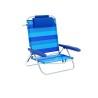 Silla Plegable Marbueno Rayas Azul 61 x 82 x 68 cm