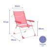 Silla Plegable Marbueno Coral 59 x 97 x 61 cm