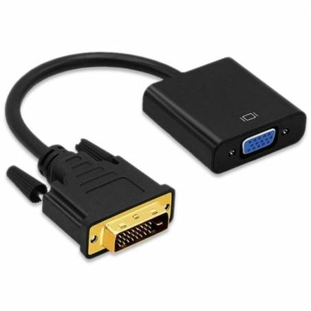 Adaptador DVI-D a VGA PcCom Essential Negro 25 cm