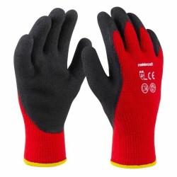 Guantes de Trabajo Meister T10 Invierno Negro Rojo Acrílico