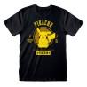 Camiseta de Manga Corta Pokémon Collegiate Picachu Negro Unisex