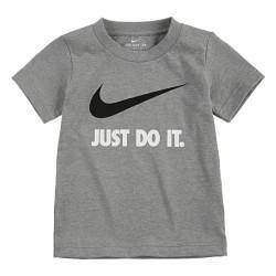 Camiseta de Manga Corta Infantil Nike Swoosh Jdi Ss  Gris