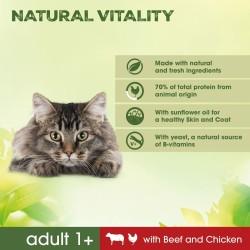 Comida para gato Perfect Fit Natural Vitality Beef 2,4 kg Adultos Pollo