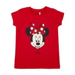 Camiseta de Manga Corta Infantil Minnie Mouse Rojo