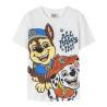 Camiseta de Manga Corta Infantil The Paw Patrol Blanco