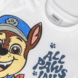 Camiseta de Manga Corta Infantil The Paw Patrol Blanco