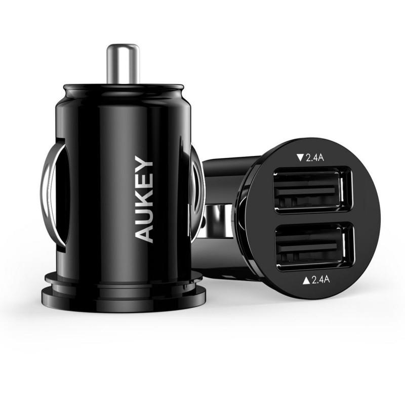 Cargador de Coche Aukey CC-S1 Negro 24 W