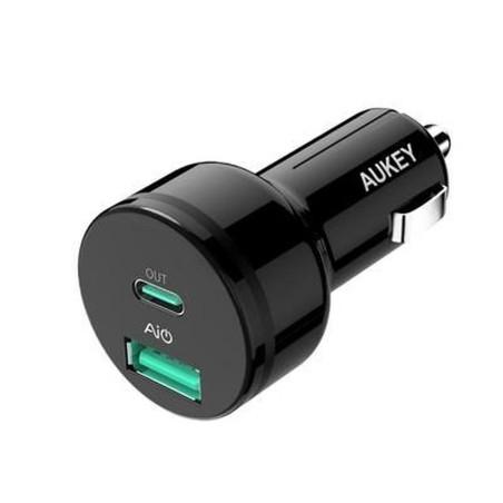 Cargador de Coche Aukey CC-Y7 Negro