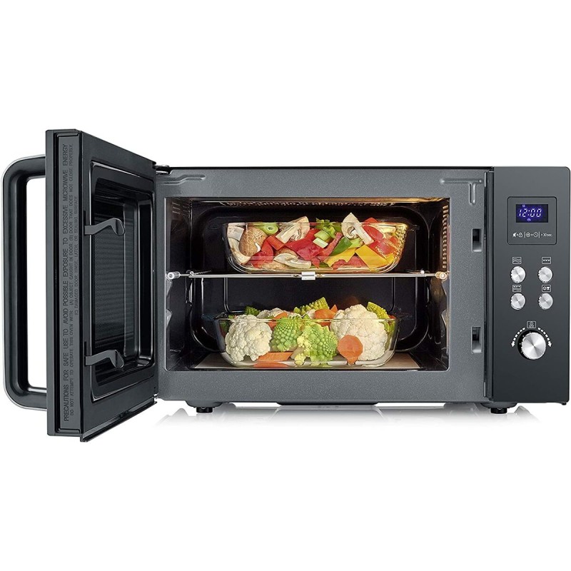 Microondas con Grill Severin 7763        25L 900 W Negro