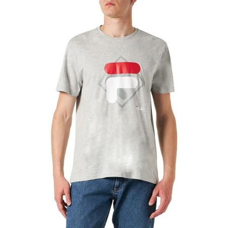 Camiseta de Manga Corta Hombre Fila FAM0447 80000 Gris