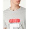 Camiseta de Manga Corta Hombre Fila FAM0447 80000 Gris