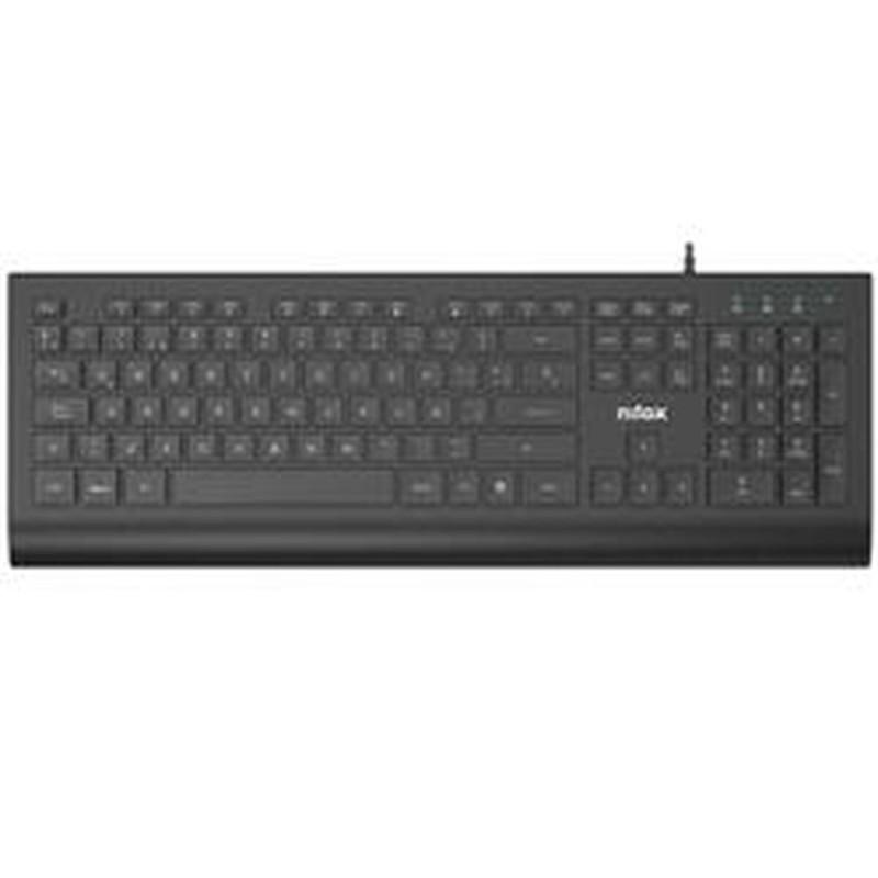 Teclado Nilox NXKBE000014 Negro Qwerty Español